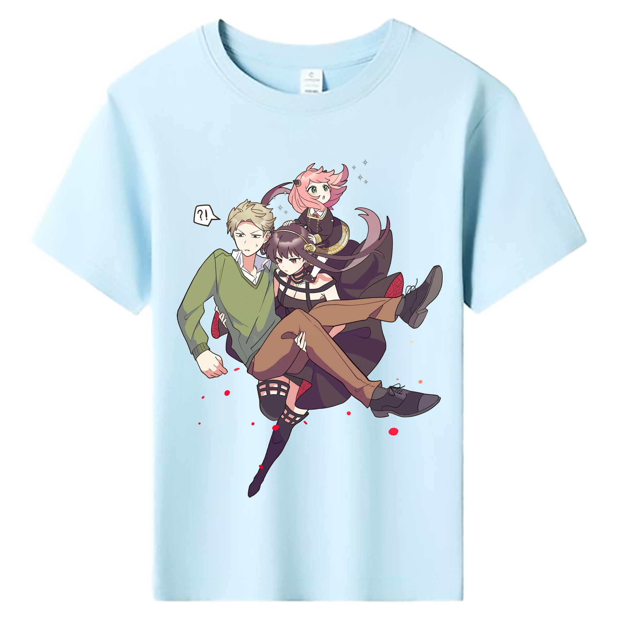 （画像用） SPY×FAMILY间谍家家酒 綿100％キッズTシャツ（フロントプリント）